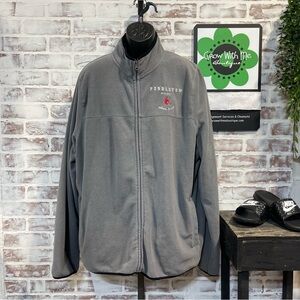 Pendleton Gray Full-Zip fleece Jacket men’s XXL